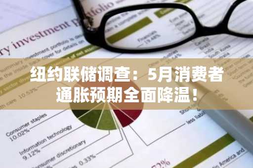 纽约联储调查：5月消费者通胀预期全面降温！