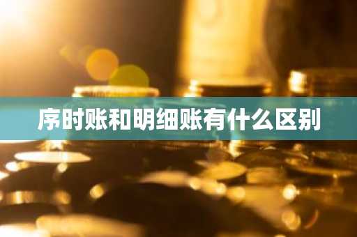 序时账和明细账有什么区别