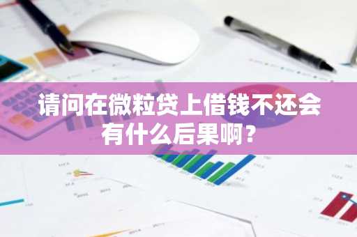 请问在微粒贷上借钱不还会有什么后果啊？