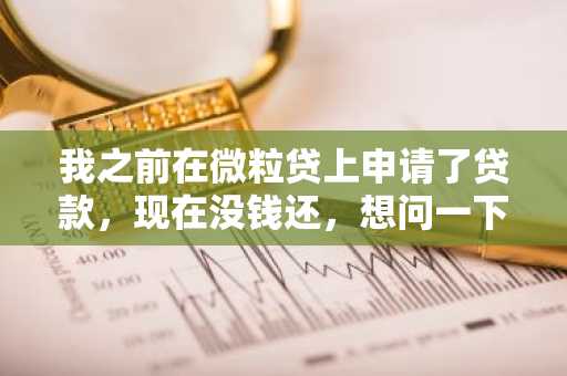 我之前在微粒贷上申请了贷款，现在没钱还，想问一下，微粒贷不还可以吗？