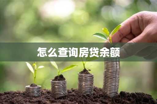 怎么查询房贷余额