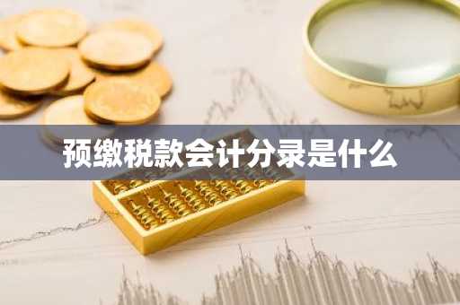 预缴税款会计分录是什么