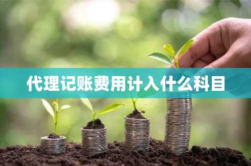 代理记账费用计入什么科目