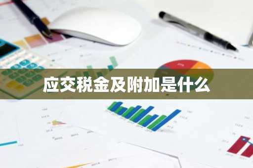 应交税金及附加是什么