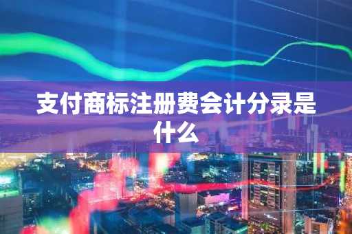 支付商标注册费会计分录是什么