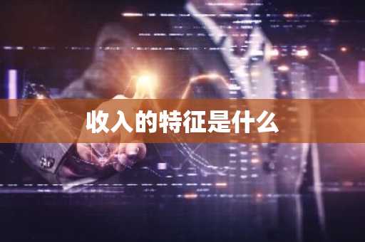 收入的特征是什么