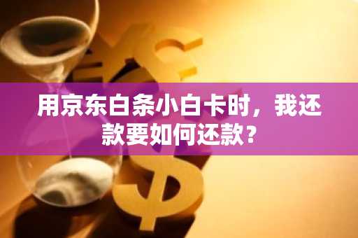 用京东白条小白卡时，我还款要如何还款？