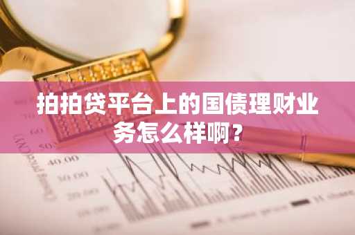 拍拍贷平台上的国债理财业务怎么样啊？