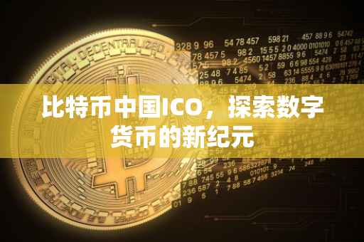 比特币中国ICO，探索数字货币的新纪元