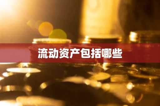 流动资产包括哪些