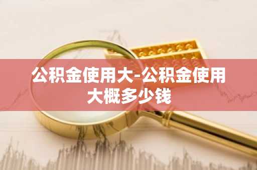 公积金使用大-公积金使用大概多少钱
