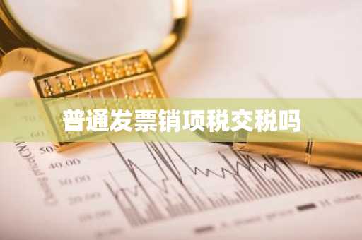 普通发票销项税交税吗