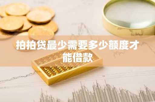 拍拍贷最少需要多少额度才能借款