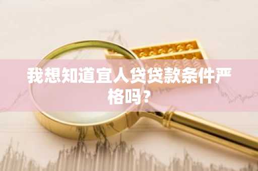 我想知道宜人贷贷款条件严格吗？