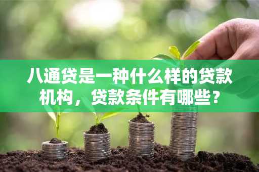 八通贷是一种什么样的贷款机构，贷款条件有哪些？