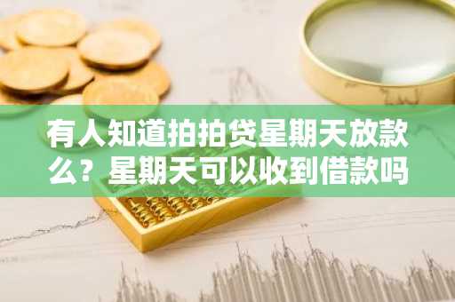 有人知道拍拍贷星期天放款么？星期天可以收到借款吗？