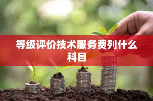 等级评价技术服务费列什么科目