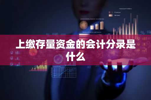 上缴存量资金的会计分录是什么