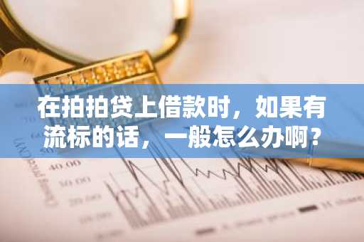 在拍拍贷上借款时，如果有流标的话，一般怎么办啊？