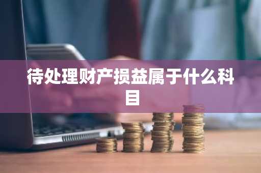 待处理财产损益属于什么科目
