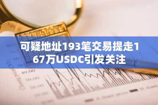 可疑地址193笔交易提走167万USDC引发关注