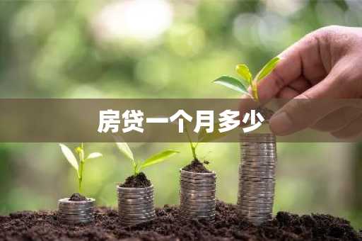 房贷一个月多少