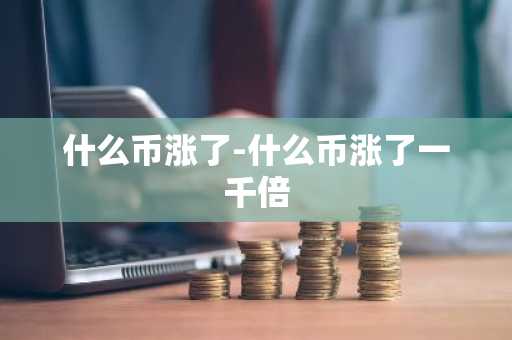 什么币涨了-什么币涨了一千倍
