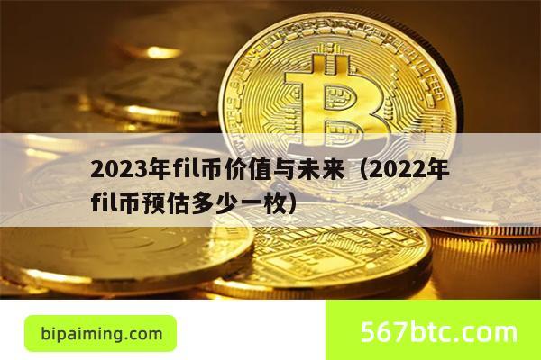 2023年fil币价值与未来（2022年fil币预估多少一枚）