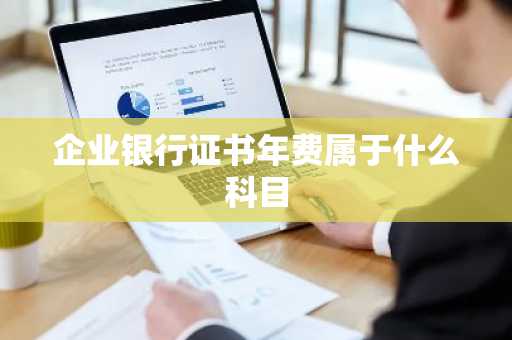 企业银行证书年费属于什么科目