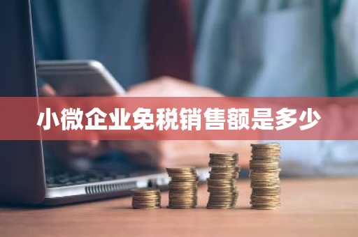 小微企业免税销售额是多少