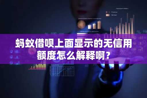 蚂蚁借呗上面显示的无信用额度怎么解释啊？