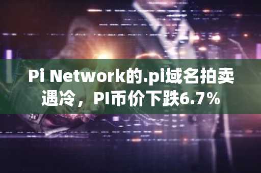 Pi Network的.pi域名拍卖遇冷，PI币价下跌6.7%