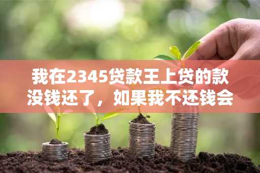 我在2345贷款王上贷的款没钱还了，如果我不还钱会怎么样？