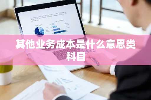 其他业务成本是什么意思类科目