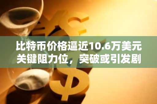 比特币价格逼近10.6万美元关键阻力位，突破或引发剧烈波动