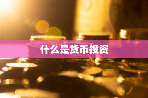 什么是货币投资