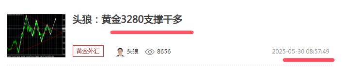 头狼：周五3280多进场中，下周一看3330一线
