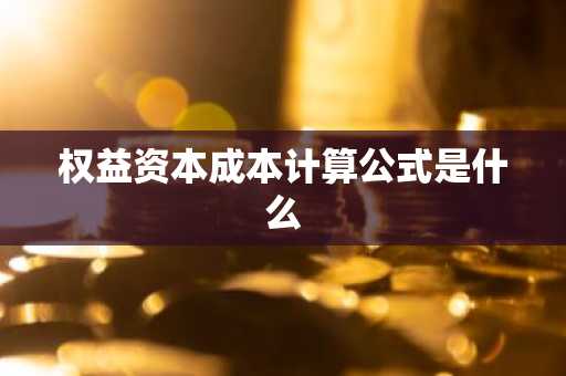 权益资本成本计算公式是什么