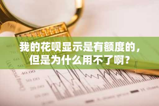 我的花呗显示是有额度的，但是为什么用不了啊？
