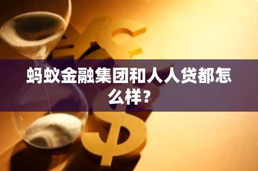 蚂蚁金融集团和人人贷都怎么样？