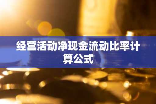 经营活动净现金流动比率计算公式
