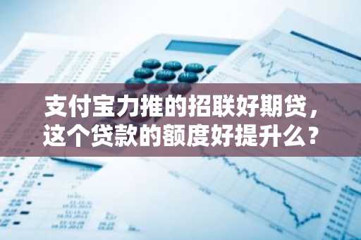 支付宝力推的招联好期贷，这个贷款的额度好提升么？
