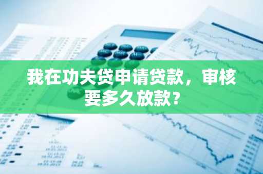 我在功夫贷申请贷款，审核要多久放款？