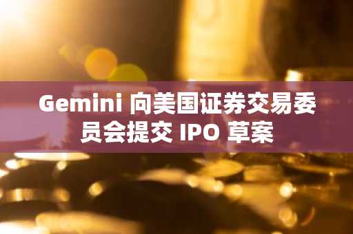 Gemini 向美国证券交易委员会提交 IPO 草案