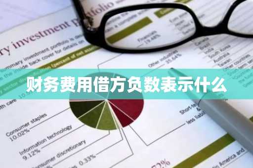财务费用借方负数表示什么