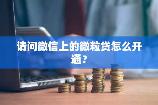 请问微信上的微粒贷怎么开通？