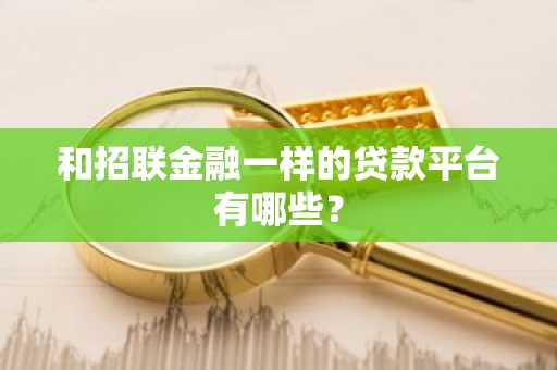 和招联金融一样的贷款平台有哪些？