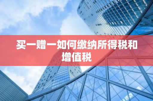 买一赠一如何缴纳所得税和增值税