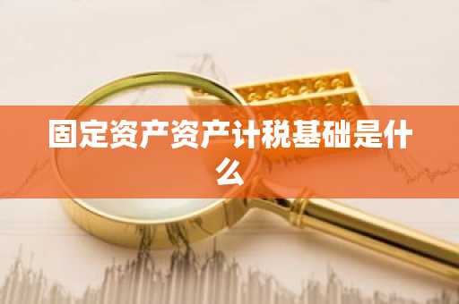 固定资产资产计税基础是什么