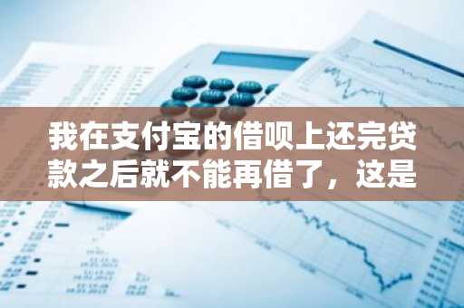 我在支付宝的借呗上还完贷款之后就不能再借了，这是怎么回事？